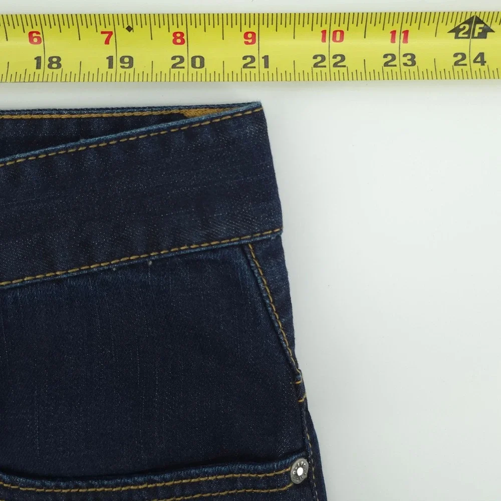 Timberland Mens Jeans 42 Dark Blue Indigo Straight Leg Rugged Denim